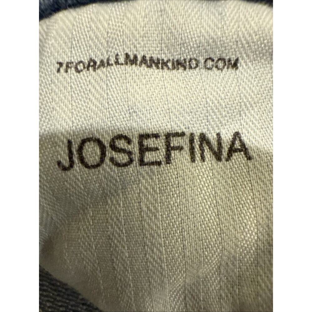 7 For All Mankind Jeans Women 31 Denim Josefina Button Fly Stretch Distressed - Picture 7 of 15